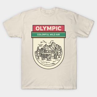 Olympic National Park Camping Hiking Outdoors Outdoorsman T-Shirt